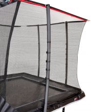 Батут EXIT PeakPro 275 x 458 см, black, зі сходами і сіткою